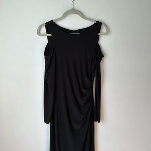 Vince Camuto Cold Shoulder, Long Sleeve Gown